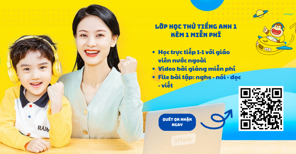 Lớp học tiếng Anh 1-1 với giáo viên nước ngoài cho bé của 51Talk