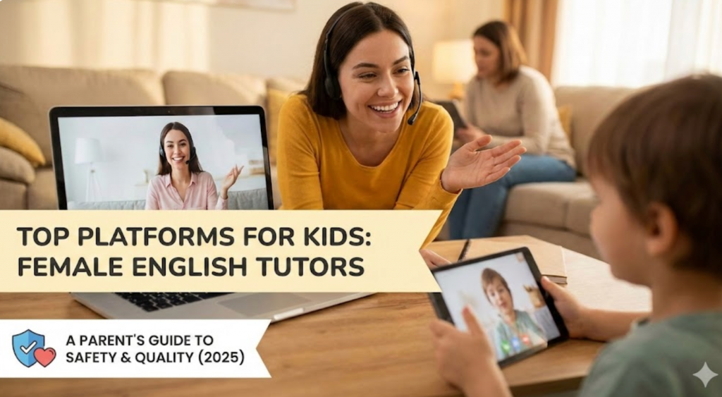 أفضل منصات إنجليزية للأطفال بمعلمات 2025: الأمان والجودة