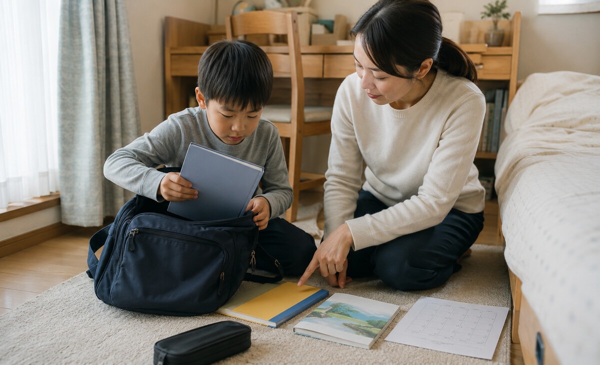 家長陪伴孩子適應開學後的新生活